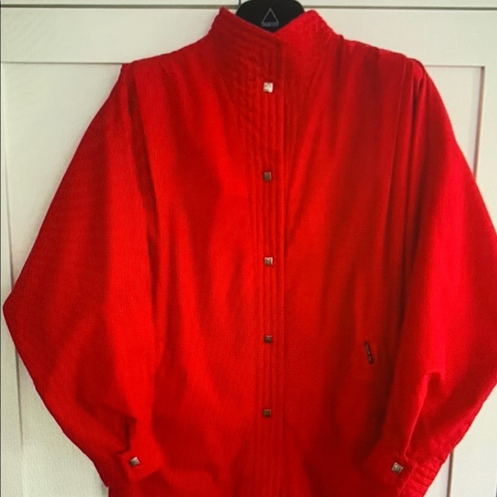 Red Button-Up Jacket